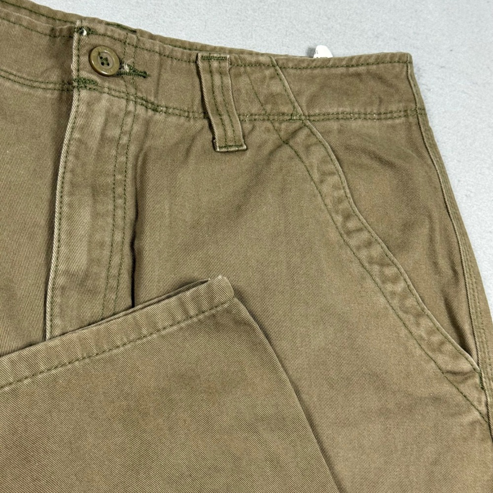 Wrangler Mens Relaxed Fit Cargo Pants Brown Cotton Straight Leg 32x30